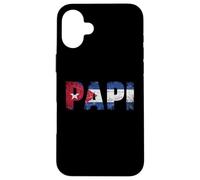 Custodia per iPhone 16 Plus Papi Cuba Bandiera Vintage Distressed Graphic Cuba Papi