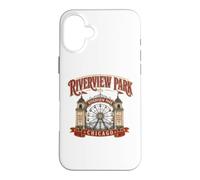 Custodia per iPhone 16 Plus Parco divertimenti Riverview Chicago Illinois Nostalgia