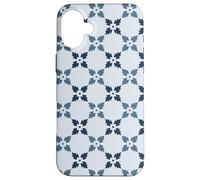 Custodia per iPhone 16 Plus Pastel Blue Leaves Petals Stars Ice Snowflakes