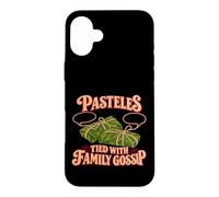 Custodia per iPhone 16 Plus "Pastes - Legato ai pettegolezzi familiari" Cibo portoricano
