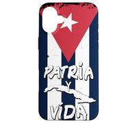 Custodia per iPhone 16 Plus Patria y Vida Cuban Flag Cuba Cuban Roots Black