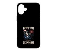 Custodia per iPhone 16 Plus Patriottismo - Scetticismo Americano