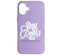 Custodia per iPhone 16 Plus Paul Frank Stay Real Bubble Testo