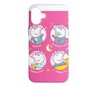 Custodia per iPhone 16 Plus Peppa Pig Sleepy Time
