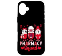 Custodia per iPhone 16 Plus Pharmacy Squad Funny Valentine's Day Pharmacist Technician
