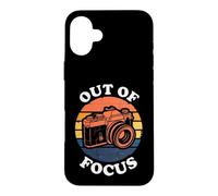Custodia per iPhone 16 Plus Photographer Retro Camera Out Of Focus Sunset Design