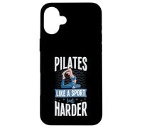 Custodia per iPhone 16 Plus Pilates come uno sport ma più difficile