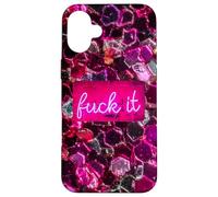 Custodia per iPhone 16 Plus Pink Bold Citazione Attitude Graphic