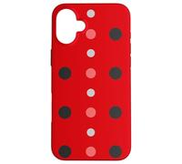 Custodia per iPhone 16 Plus Pink & Red Black Polka Dot Ladybug Cute Lady Bug Polka Dots