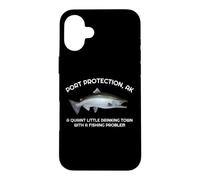 Custodia per iPhone 16 Plus Pittoresco Little Drinking Town Fishing Port Protection, AK