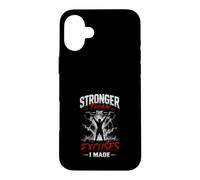 Custodia per iPhone 16 Plus Piu Forte Dei Miei Alibi Fitness Motivation