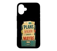 Custodia per iPhone 16 Plus Plans Filed Under Maybe Umorismo agenda