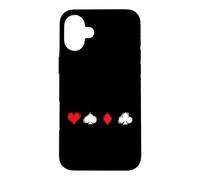 Custodia per iPhone 16 Plus Poker Simboli semplici