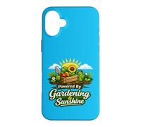 Custodia per iPhone 16 Plus Powered By Gardening and Sunshine Funny