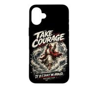 Custodia per iPhone 16 Plus Prendi Coraggio, Non Temere: Arte Biblica Ispiratrice