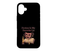 Custodia per iPhone 16 Plus Prenota Nerd Humor Fiction Fuga Burnout Bibliophile Vibes