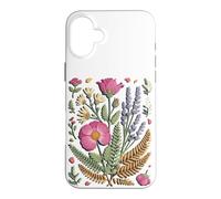 Custodia per iPhone 16 Plus Pressed Wildflower Meadow Florist Botanical Art