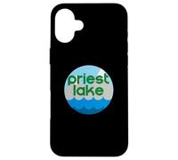 Custodia per iPhone 16 Plus Priest Lake Idaho ID Nature Vacation Design
