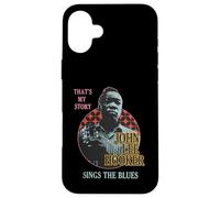 Custodia per iPhone 16 Plus Prodotto ufficiale John Lee Hooker Jazz Icon - Sings The Blues