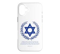 Custodia per iPhone 16 Plus Psalms 122:6-9 Star of David Israel Bible Verse Hindi
