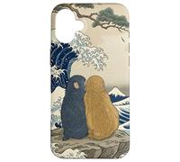 Custodia per iPhone 16 Plus Punch & Momo-chan New Love Wave Art Humor