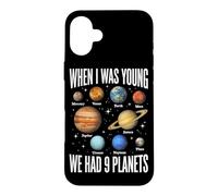 Custodia per iPhone 16 Plus Quando ero giovane avevamo 9 pianeti Sistema Solare Galaxy Spazio