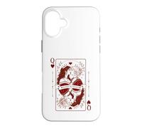 Custodia per iPhone 16 Plus Queen Hearts Orgoglio Lesbico | Romance Gothic LGBTQ