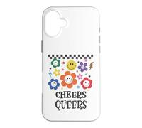 Custodia per iPhone 16 Plus Queer Pride Cheers Queers Gay Pride Flag LGBT Lesbian LGBTQ