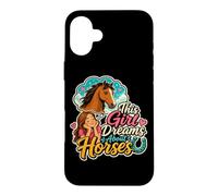 Custodia per iPhone 16 Plus Questa ragazza sogna cavalli amante dei cavalli