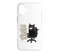 Custodia per iPhone 16 Plus Questa sedia non è mai stata il tuo gatto