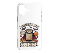 Custodia per iPhone 16 Plus Ragionieri Non Contare Le Pecore Divertente Ragioniere Di Halloween