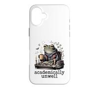 Custodia per iPhone 16 Plus Rana accademicamente malato studio nerd