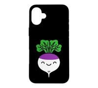 Custodia per iPhone 16 Plus Rapa vegetali divertenti alimenti alimentari semplice rapa