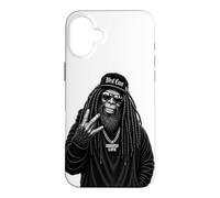 Custodia per iPhone 16 Plus Rapper della West Coast Sasquatch Urban Street Style Bigfoot