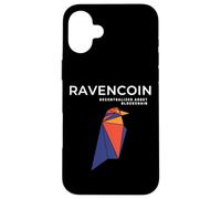 Custodia per iPhone 16 Plus Ravencoin RVN asset decentralizzato Blockchain