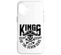 Custodia per iPhone 16 Plus Re dei sette mari Wild Abstract Skull Real Gangs