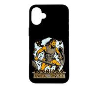 Custodia per iPhone 16 Plus Re Leonida di Sparta 540 dc Spartano con elmetto