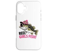 Custodia per iPhone 16 Plus Reel Girls Fish Funny Cute Pesca Pesca Da Donna