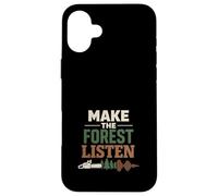 Custodia per iPhone 16 Plus Registrazione Terapia Logger Terapia Umorismo Motosega Life Forest