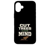 Custodia per iPhone 16 Plus Registrazione Terapia Logger Terapia Umorismo Motosega Life Forest