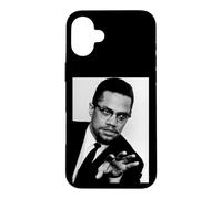 Custodia per iPhone 16 Plus Relatore attivista per i diritti umani Malcolm X nel 1965