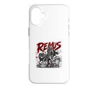 Custodia per iPhone 16 Plus Remus Guerriero Con Lupo Duo Fratres Una Urbs