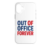 Custodia per iPhone 16 Plus Retirement Funny Party Quote Out Of Office Forever