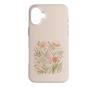 Custodia per iPhone 16 Plus Retro Animal Print Wildflower Flowers Boho Floral Aesthetic
