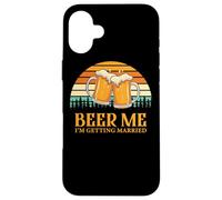Custodia per iPhone 16 Plus Retro Beer Me Getting Married Funny Drinking Team Beer Lover