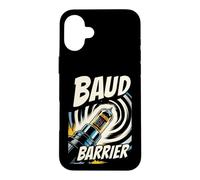 Custodia per iPhone 16 Plus Retro Computer Baud Barrier Vintage Dial Up Modem Graphic