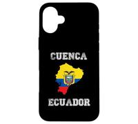 Custodia per iPhone 16 Plus Retro Cuenca Ecuador Distressed Ecuador Bandiera Ecuador