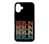 Custodia per iPhone 16 Plus Retro Distressed Germania Berlino Deutschland