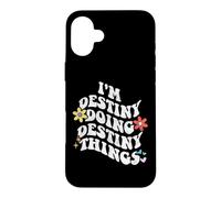 Custodia per iPhone 16 Plus Retro Groovy Im DESTINY Doing DESTINY Things Divertente Madre