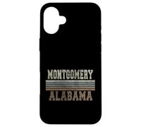 Custodia per iPhone 16 Plus Retrò Montgomery Alabama